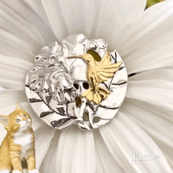 Rainforest Design®️Silver Collection - hummingbird - Picture 6 of 6